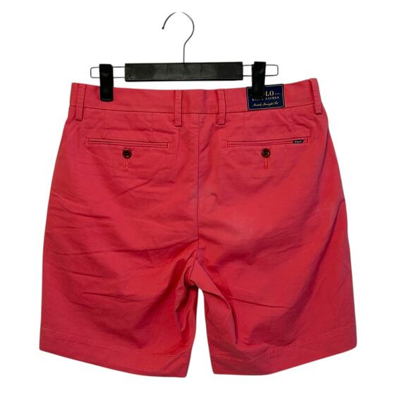 Polo Ralph Lauren Stretch Straight Fit Chino Shorts NWT Men's Sz 30 Red Preppy - Picture 2 of 10